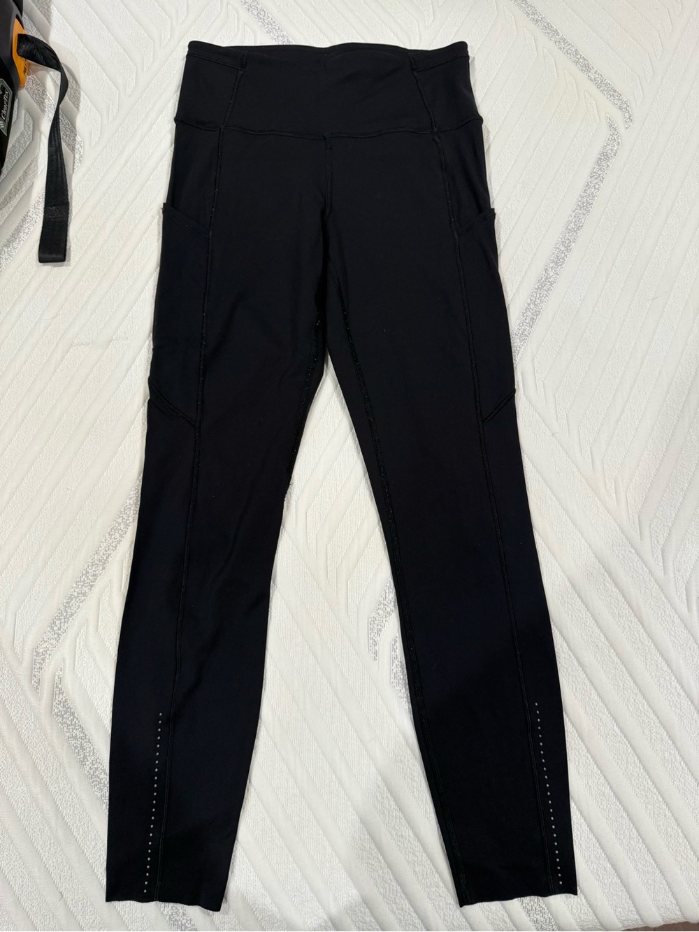 Lululemon	Fast And Free 7/8 Tight II BLK/6  Leggings